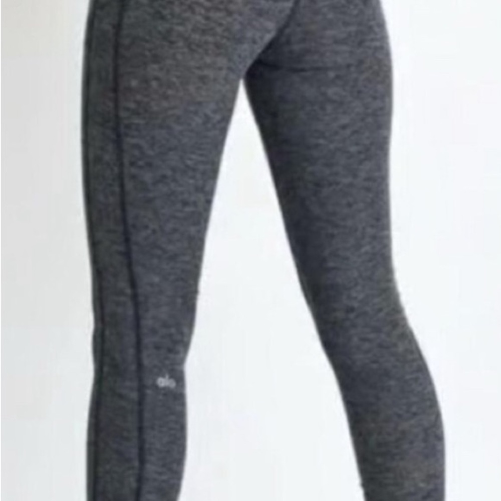 ALO Dark Gray High-Waist Alosoft Lounge Legging
